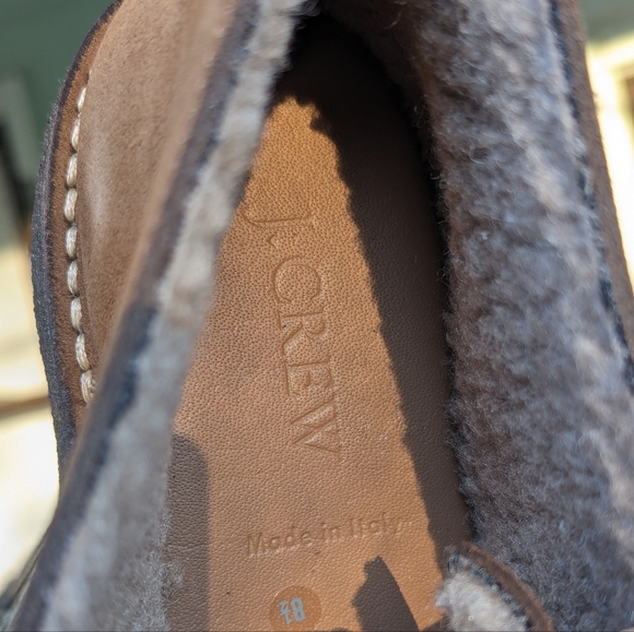 NEW JCrew MacAlister shearling-lined suede boots - Auburn - Size 8.5 Mens - Picture 6 of 14